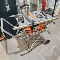 Ridgid 10" Table Saw on Folding Stand