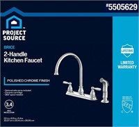 Project Source BRICE Polished Chrome Double Handle