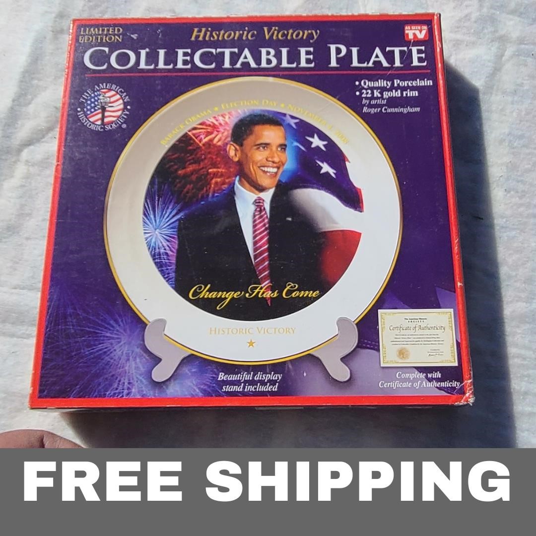 Obama Victory Collectible Plate