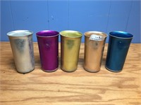 Vintage Lot of Sunburst Aluminum Cups