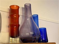 Art Glass & Pressed Glass Vases Vse