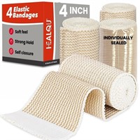 HEALQU Elastic Bandage - Compression Wrap for
