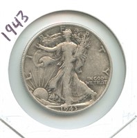 1943 Walking Liberty Silver Half Dollar