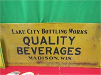 Vintage Quality Beverage metal sign