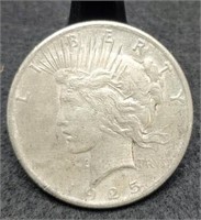 1925 Peace Silver Dollar, F