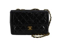 Chanel Black Matelasse Shoulder Bag
