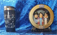 Elvis pez candy collectible dispensers + thermos