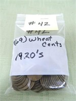 (69) Wheat Cents, 1920’s