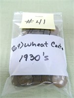 (69) Wheat Cents, 1930’s