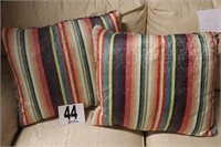 (2) Accent Pillows (Believe to be Down)