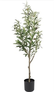 4FT FAKE OLIVE TREE WITH WEIGHTED POT