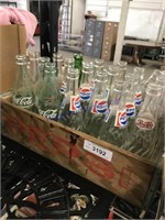 Pepsi crate w/ bottles