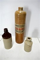 3 Stoneware Bottles