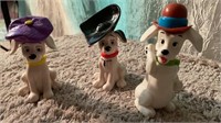 3 Dalmatians w/hats Happy Meals Toy Collectibles