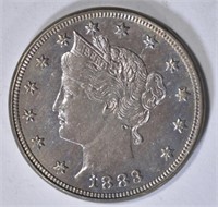 1883 WITH CENTS LIBERTY NICKEL AU/UNC NICE