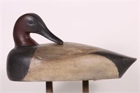 Canvasback Drake Duck Decoy by Joe Mommney of
