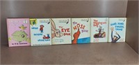 6pc 1960s Dr. Suess Beginner Books Hard Back