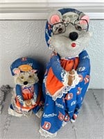 Vintage Handmade Mouse “We Are #1” Dolls