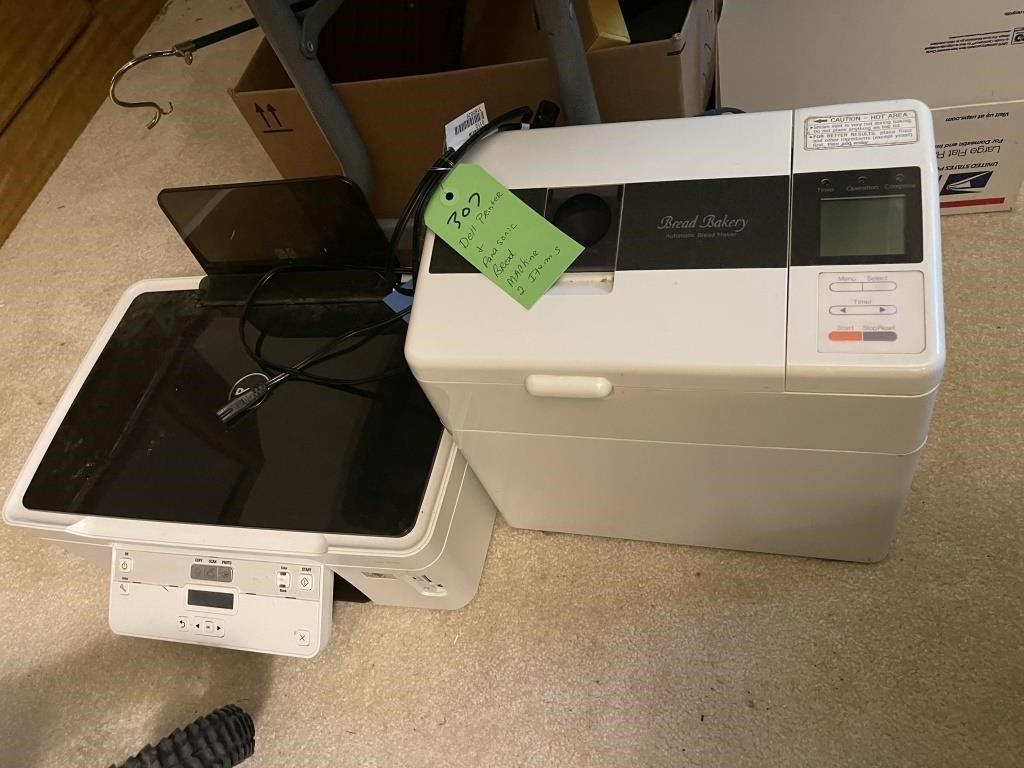 Dell Printer & panasonic Bread Machine