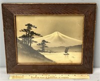 Mt Fuji Japanese Watercolor Painting
