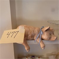 Shelf Sitting Pig