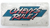 Chevys Rule License Plate