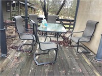 OUTDOOR TABLE & 4 CHAIRS