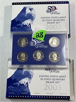 (2) 2003 Proof Quarter Sets