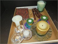 Candles & Holders Lot