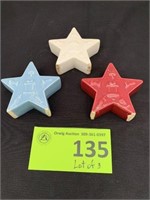 Star Candle Holders (Lot of 3)