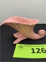 Abingdon Pottery Pink Cornucopia Vase 471