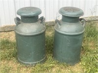 2 Antique  Milk Cans