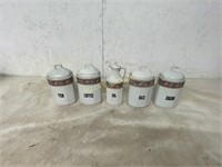 5 PIECE CANISTER SET