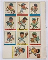 OLD BASEBALL CARD PUNCH OUT BOOK