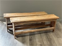 Pair of Rustic Benches