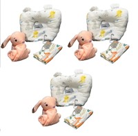 3 Packs of MOWAYSERS Baby Pillow (Peach)