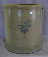 Salt Glaze 6 gal target crock, Ohio?