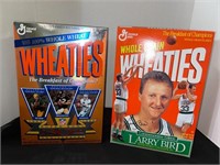 Two Wheaties boxes  30 year anniversary