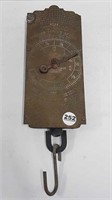 ANTIQUE BRASS COW CHOW SCALE