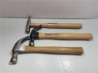 (3) Assorted STANLEY Hammers
