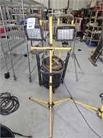 Two Work Lights with Telescoping Tripod Stand