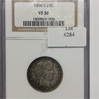 1896-S 25C NGC VF30 KEY