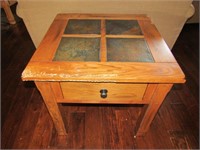 End Table. Damaged 24" x 26" x 26"