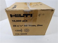 GUC Hilti 10,000 PCS #8 1/2" SD Truss, Zinc 86228