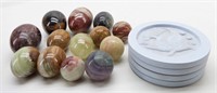 (13) Agate Egg Collection & Terra Coaster Set