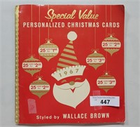 Vintage Salesman Sample Christmas Card Book