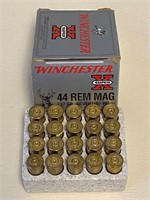 (20) Winchester 44 REM MAG Cartridges