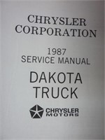 1987 DODGE DAKOTA SERVICE MANUAL