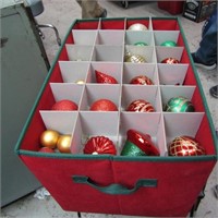 Ornament box w/contents.