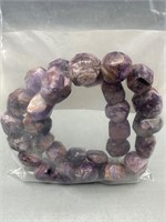 Amethyst chunk beads 12mm